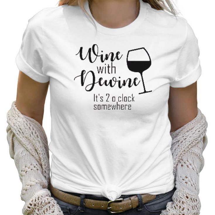 Wine With Dewine Wine Ohio Tumbler Women T-Shirt