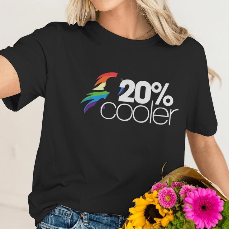 20 Cooler 20 Percent Cooler Cloud My Little Pony Friendship Is Magic Rainbow Dash Women T-Shirt Gifts for Her