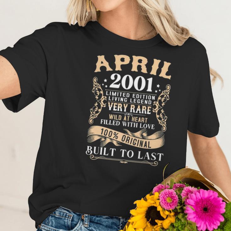 20Th Birthday Decoration April 2001 Men Women 20 Years Old Women T-Shirt Gifts for Her