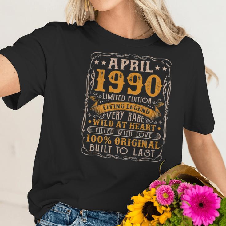 31St Birthday Decoration April 1990 Men Women 31 Years Old Women T-Shirt Gifts for Her