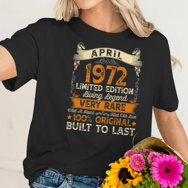 50 Years Old Gifts April 1972 Limited Eition 50Th Birthday Women T-Shirt Gifts for Her