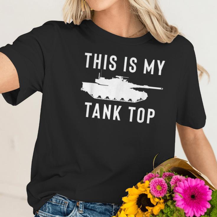 Abrams Tank Funny Sarcastic Military Pun Gift Women T-Shirt Gifts for Her