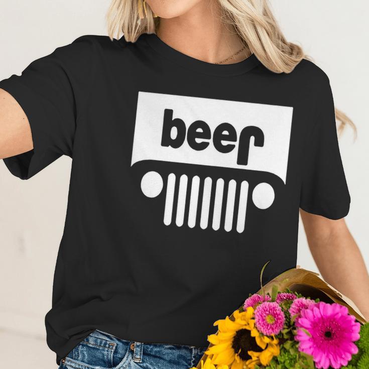 Adult Beer Jeep Funny Drinking - Drinking Beer T-Shirt Women T-Shirt Gifts for Her