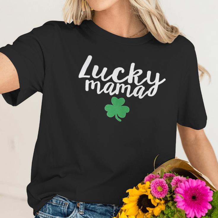 Baby Lucky Mama St Patrick Day Mommy And Me Scoop Women T-Shirt Gifts for Her