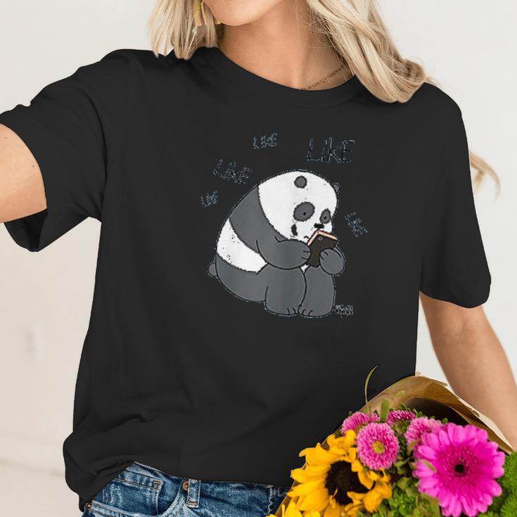 We Bare Bears Panda Like Like Like Women T-Shirt Gifts for Her