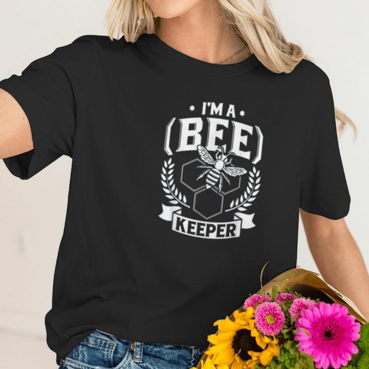 Im A Beekeeper Funny Honey Bee Beekeeper Climate Change Women T-Shirt Gifts for Her