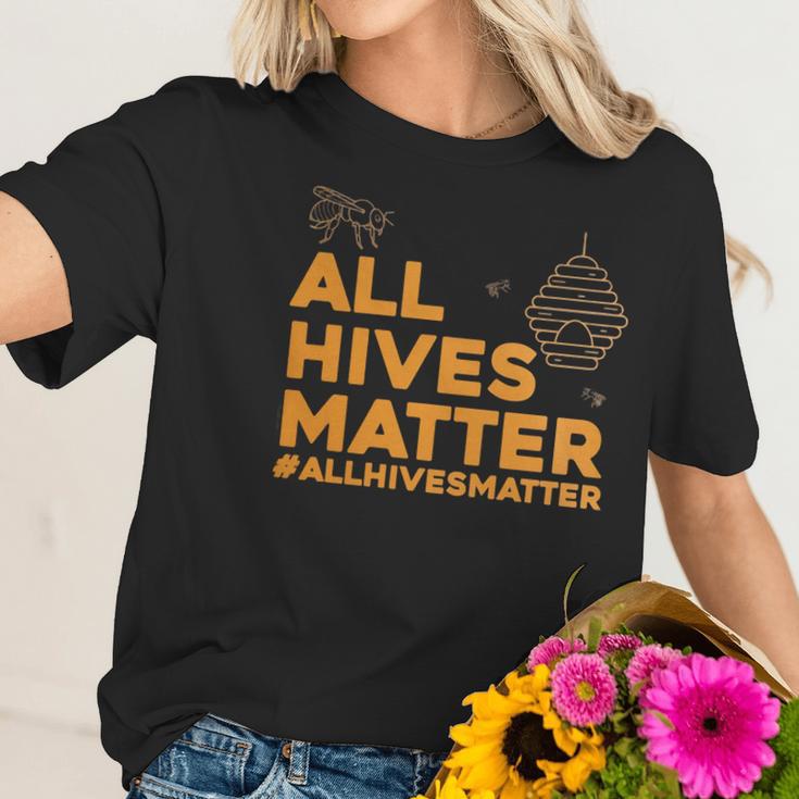 BeekeeperShirt - All Hives Matter Honey Bee Apiarist Gift Women T-Shirt Gifts for Her