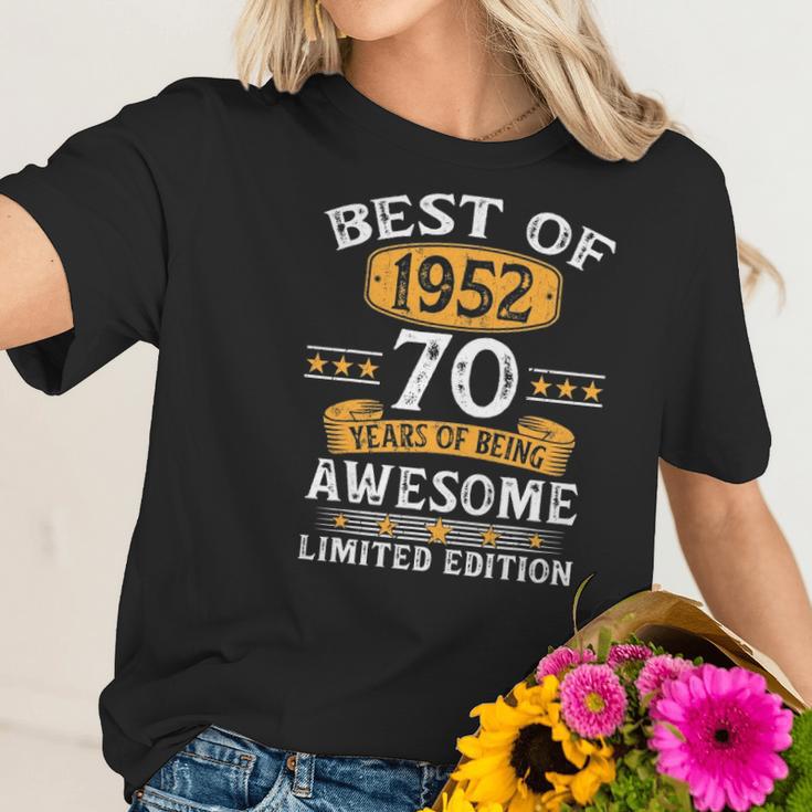 Best Of 1952 70 Years Old Gifts 70Th Birthday Gift For Men Women T-Shirt Gifts for Her