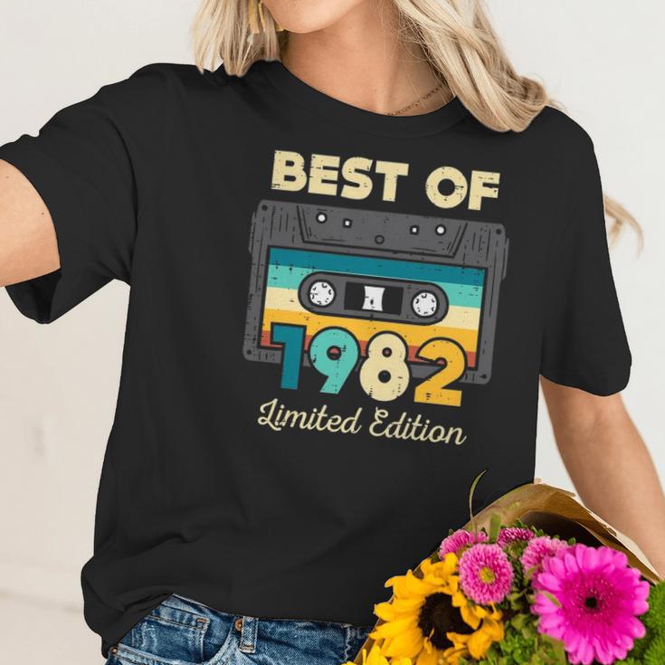 Best Of 1982 Cassette 40 Years Old 40Th Birthday Men Women Women T-Shirt Gifts for Her