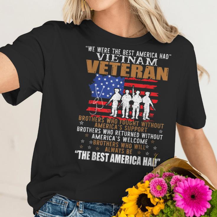 We Were The Best America Had Vietnam Veteran Brothers Who Men Women T-Shirt Graphic Print Casual Unisex Tee Women T-Shirt Gifts for Her