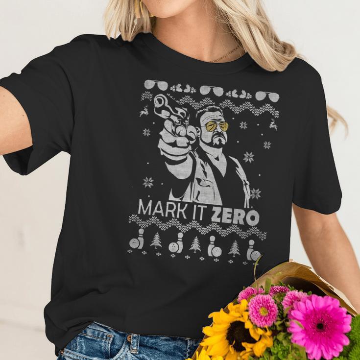 The Big Lebowski Mark It Zero Christmas Women T-Shirt Gifts for Her