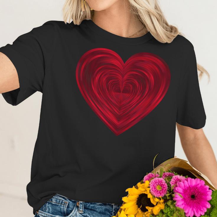 Big Red Heart Classic Valentines Day Women Men Kids Women T-Shirt Gifts for Her