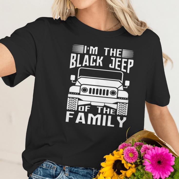 Mens Im The Black Jeep Of The Family Cool Offroad Gift Men Women T-Shirt Graphic Print Casual Unisex Tee Women T-Shirt Gifts for Her