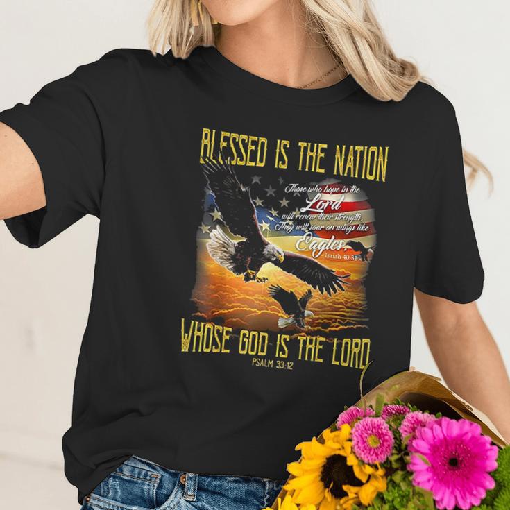 Blessed Is The Nation Whose God Is The Lord Women T-Shirt Gifts for Her