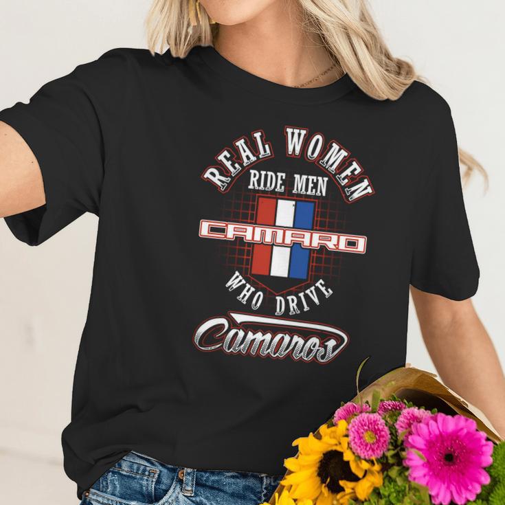 Camaro - Real Women Ride Custom Tee Tshirt Women T-Shirt Gifts for Her