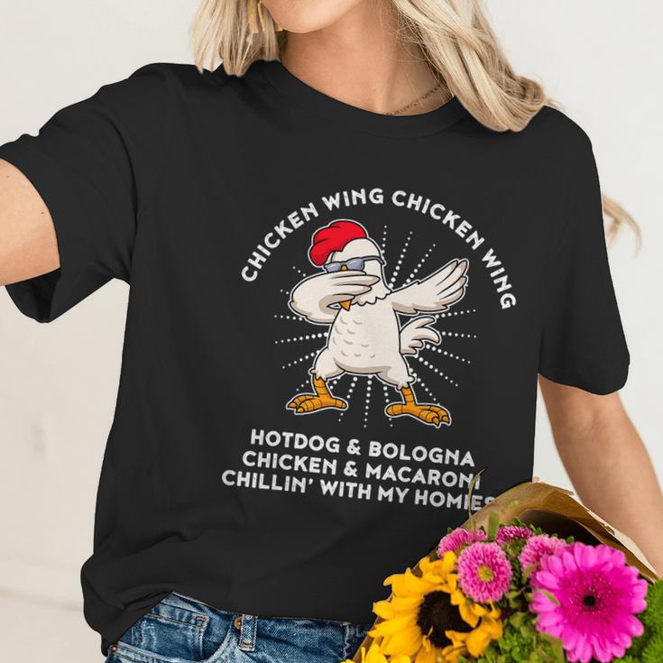 Chicken Wing Chicken Wing Song Lyric Hot Dog Bologna Women T-Shirt Gifts for Her