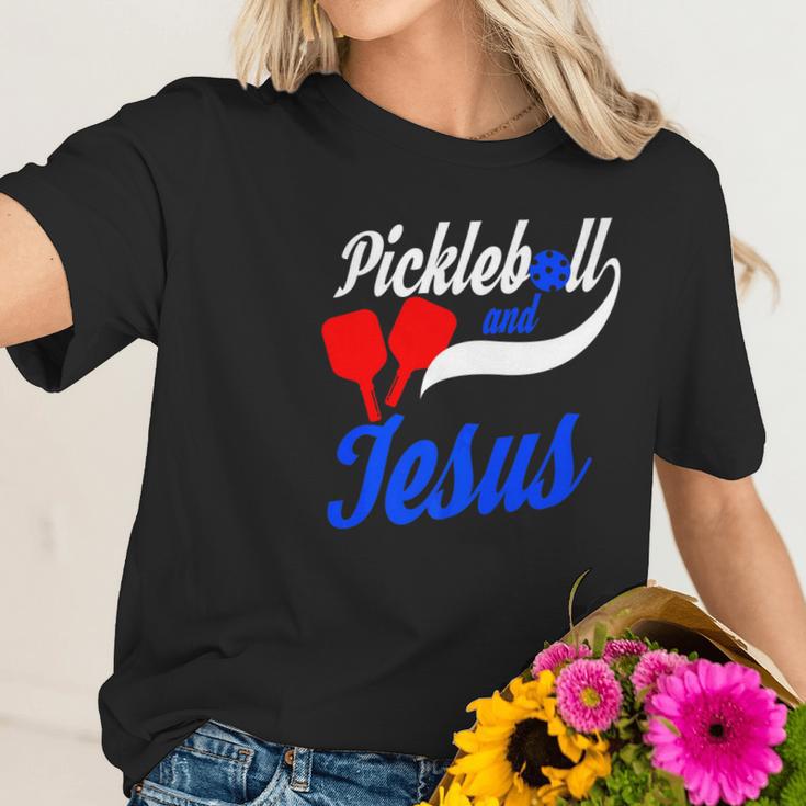 Christian Pickleball Jesus Funny Player Gift Dink Women T-Shirt Gifts for Her