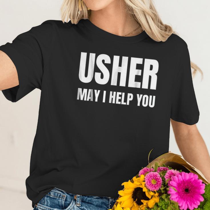 Christian Usher Church Gift Women T-Shirt Gifts for Her