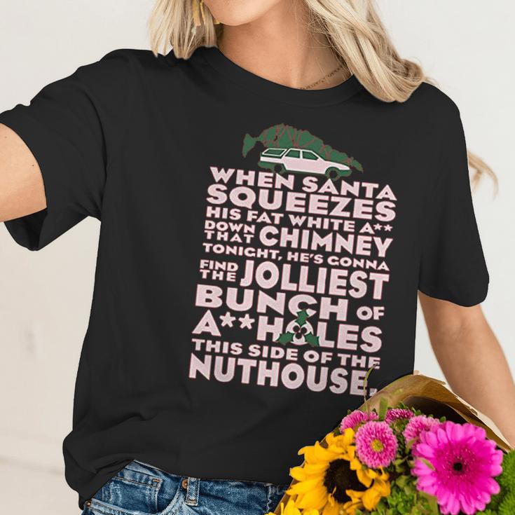 Christmas Vacation Jolliest Bunch Women T-Shirt Gifts for Her