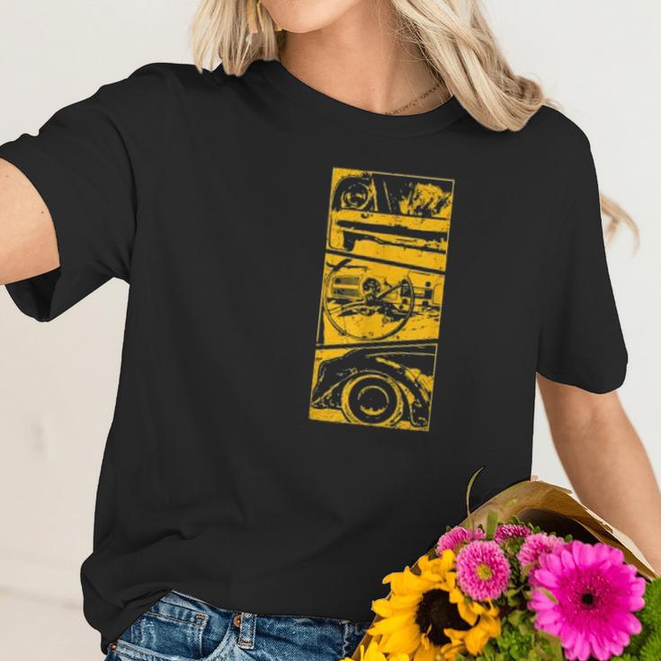 Classic Vintage Car Oldtimer Beetle Herbie Automotive Women T-Shirt Gifts for Her