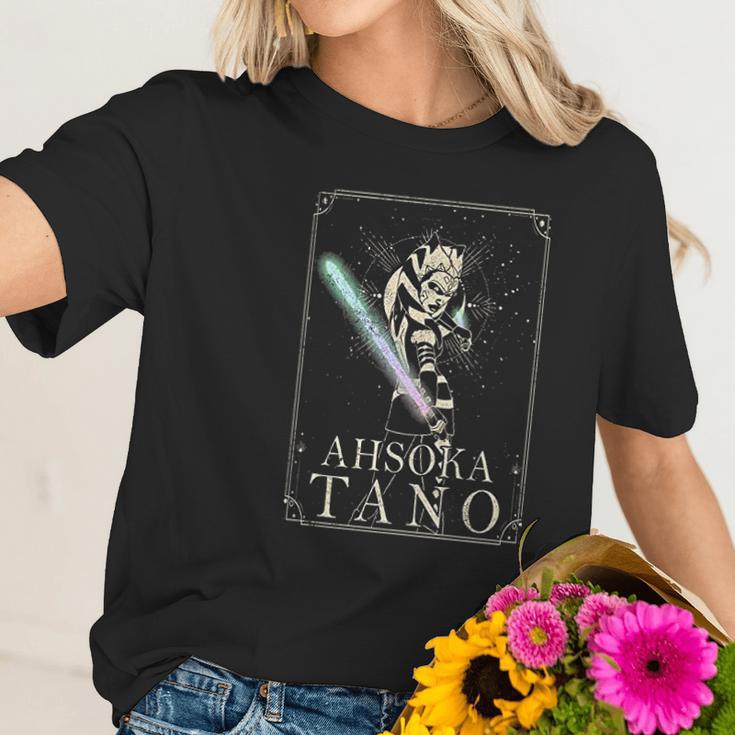 The Clone Wars Ahsoka Tano Celestial Portrait Women T-Shirt Gifts for Her