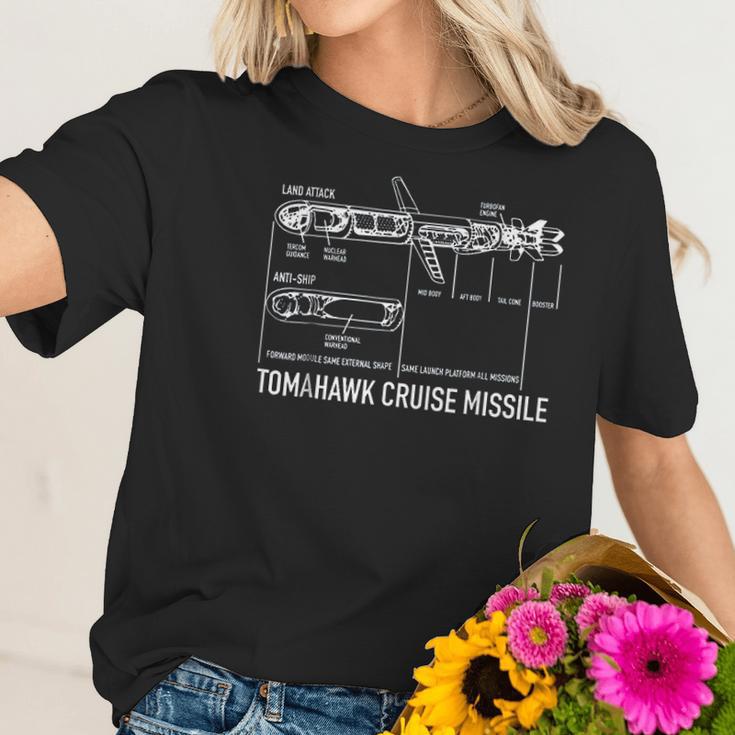 Cruise Missile Blueprint Gift Women T-Shirt Gifts for Her