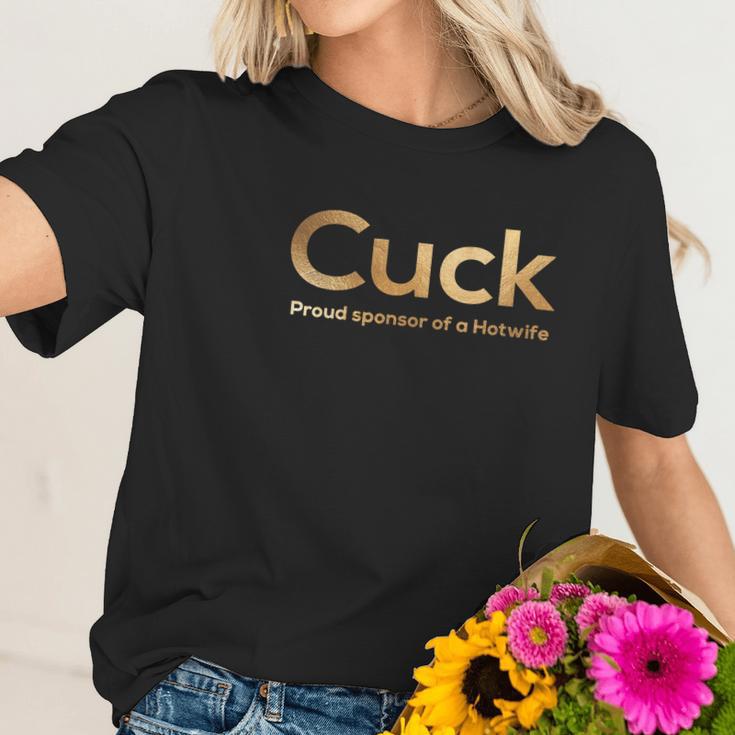 Cuckold Cuck Proud Sponsor Of Hotwife Women T-Shirt Gifts for Her