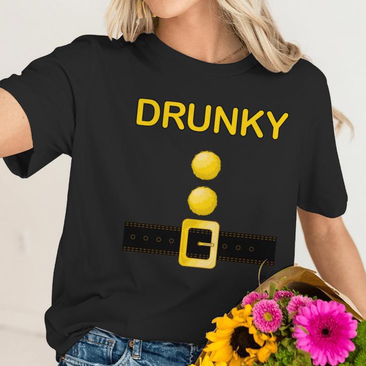 Cute Halloween Funny Halloween Day Drunky Dwarf Costume Women T-Shirt Gifts for Her