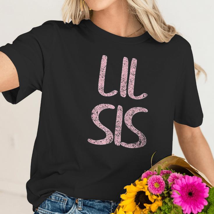 Cute Matching Siblings Brother Sister Gift Lil Sis Women T-Shirt Gifts for Her