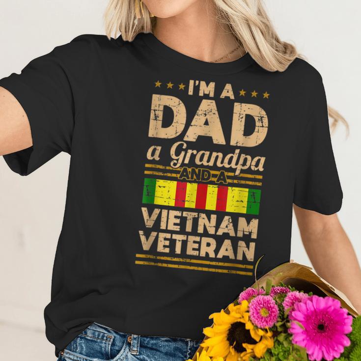 Mens Dad Grandpa Vietnam Veteran Vintage Mens Gift Men Women T-Shirt Graphic Print Casual Unisex Tee Women T-Shirt Gifts for Her