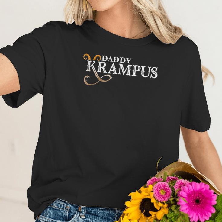 Daddy Krampus Christmas Women T-Shirt Gifts for Her