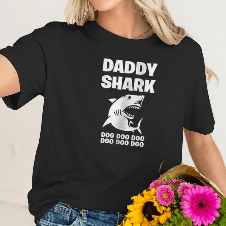 Daddy Shark Cute Best Christmas Gifts For Dad Women T-Shirt Gifts for Her