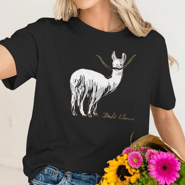 Dali Llama Unisex For The Pun Lover Women T-Shirt Gifts for Her