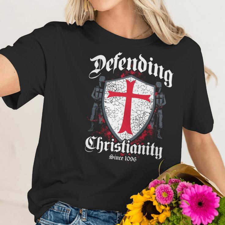 Defending Christianity - Christian Prayer Shirts Women T-Shirt Gifts for Her