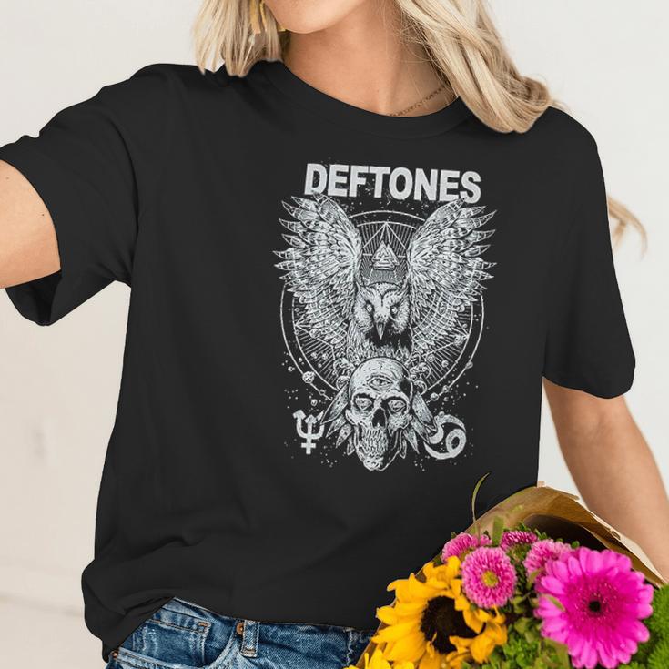 Deftones Owl And Skull Women T-Shirt Gifts for Her