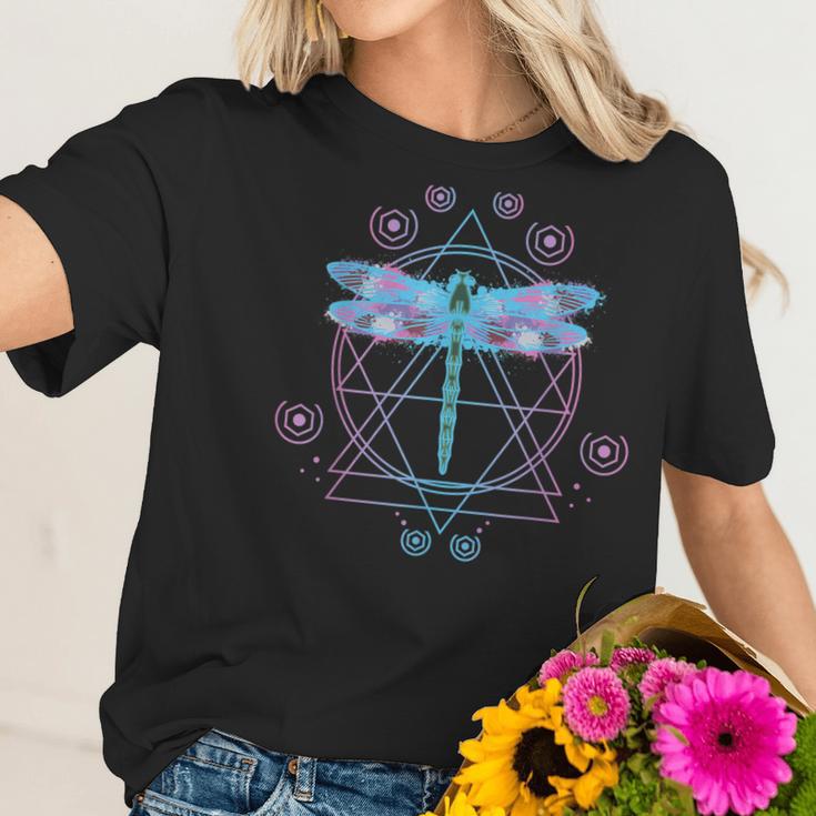 Dragonfly Pastel Goth - Soft Goth Aesthetic Clothes Occult Women T-Shirt Gifts for Her