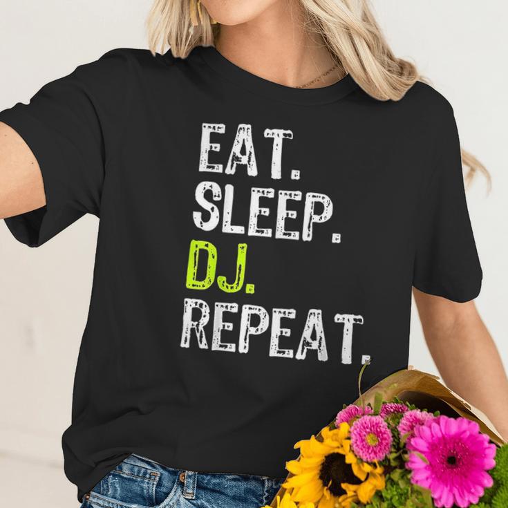 Eat Sleep Dj Disc Jockey Funny Deejay Cool Gift Christmas Women T-Shirt Gifts for Her