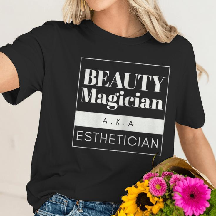 Womens Esthetician Makeup Artist Cosmetics Beautician Women T-Shirt Gifts for Her