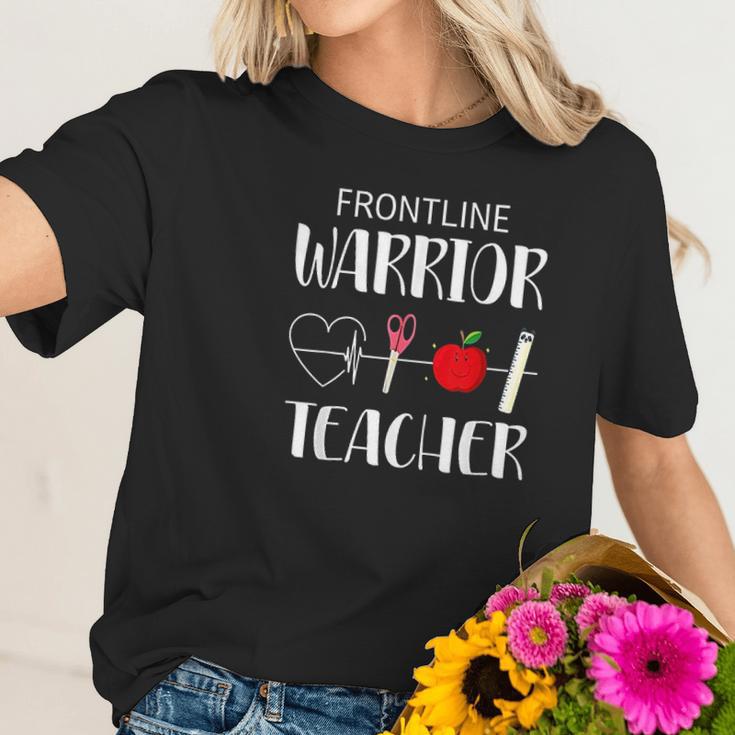 Frontline Warrior Teacher Gift For Teacher Good Women T-Shirt Gifts for Her