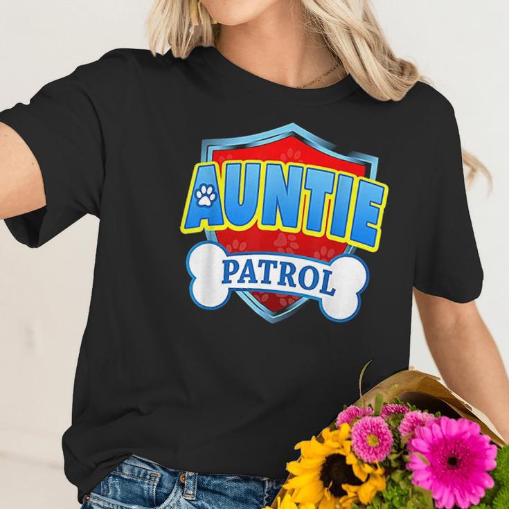 Funny Auntie Patrol Dogs Women T-Shirt Gifts for Her