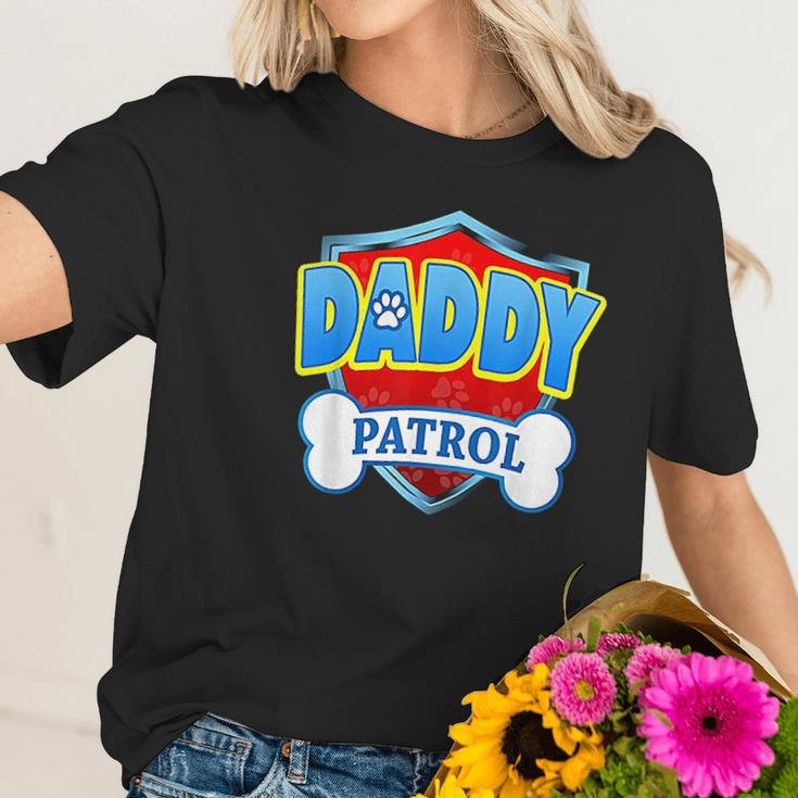 Funny Daddy Patrol Dog Mom Dad Best Christmas Gifts For Dad Women T-Shirt Gifts for Her