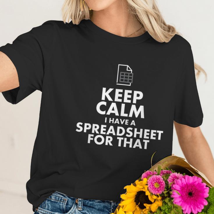 Funny Excel Spreadsheets Lover Gift Accountant Men Women Women T-Shirt Gifts for Her