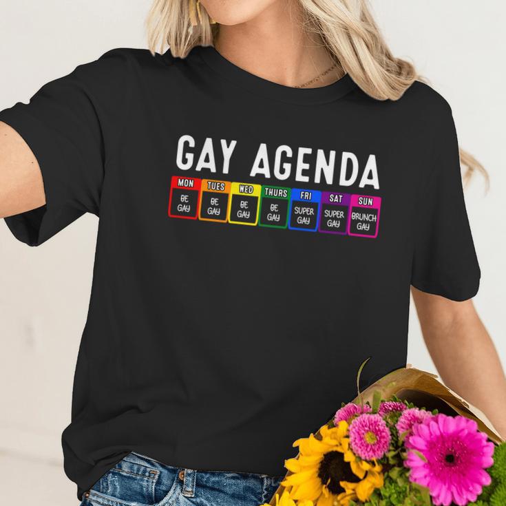 Funny Gay Gift For Women Men Lgbt Pride Feminist Agenda Homo Cute Gift Women T-Shirt Gifts for Her