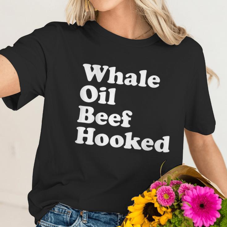 Funny Whale Oil Beef Hooked Women T-Shirt Gifts for Her