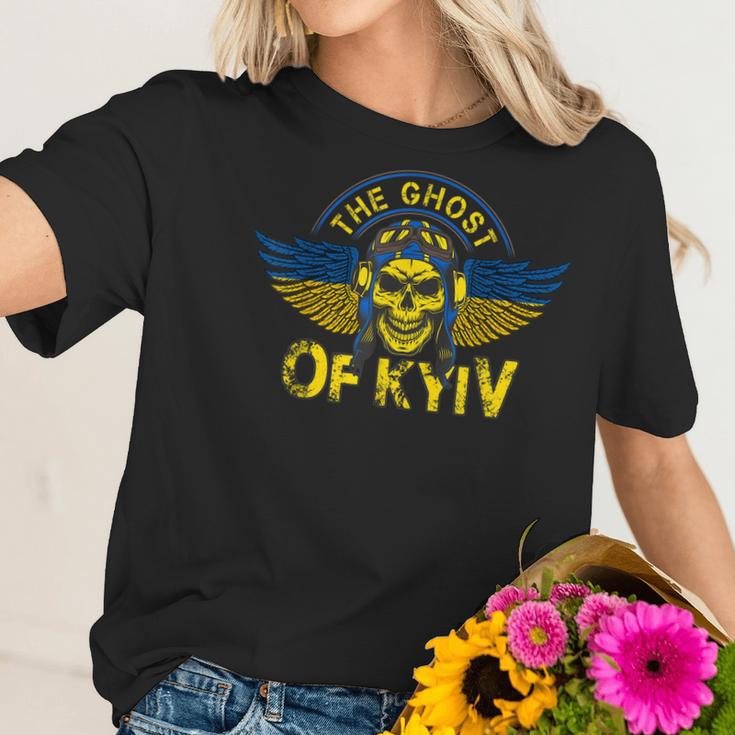 The Ghost Of Kyiv Support Ukraine Free Ukrainian Men Women T-Shirt Graphic Print Casual Unisex Tee Women T-Shirt Gifts for Her