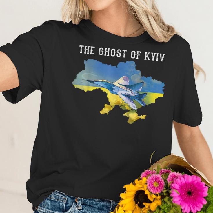 Ghost Of Kyiv Support Ukraine I Stand With Ukraine Lover Men Women T-Shirt Graphic Print Casual Unisex Tee Women T-Shirt Gifts for Her