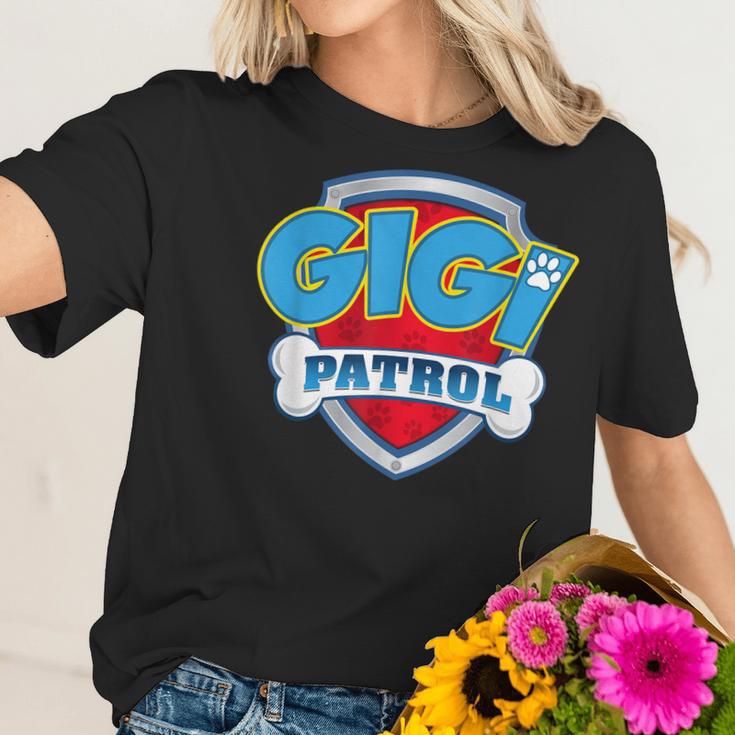 Gigi Patrol Dog Mom Dad Funny Gift Birthday Party Women T-Shirt Gifts for Her