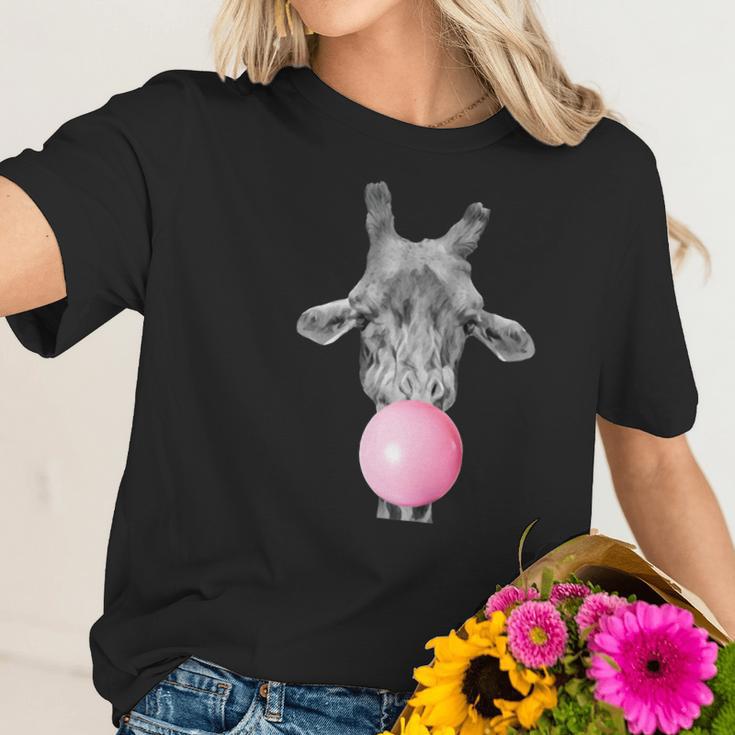 Giraffe Bubble Light Giraffe Bu - Tshirt Women T-Shirt Gifts for Her