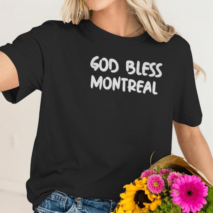 God Bless Montreal Women T-Shirt Gifts for Her