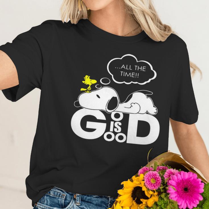 God Is Good Snoopy Women T-Shirt Gifts for Her